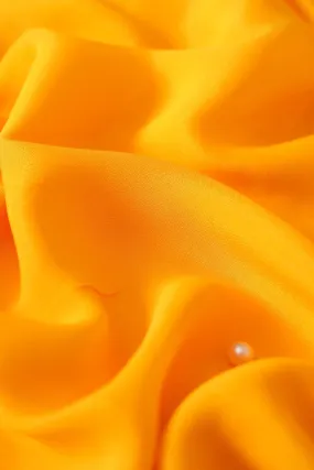 Yellow Dyed Viscose Georgette Fabric